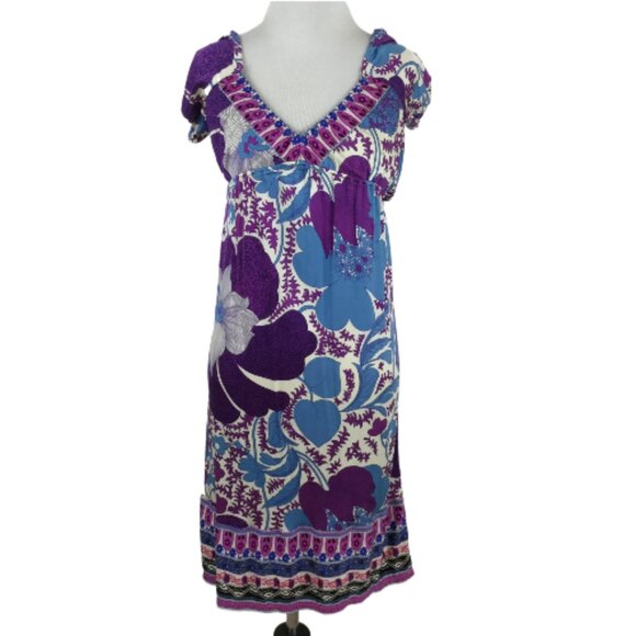 Vintage Hale Bob Silk Jersey Dress xs - Picture 9 of 9